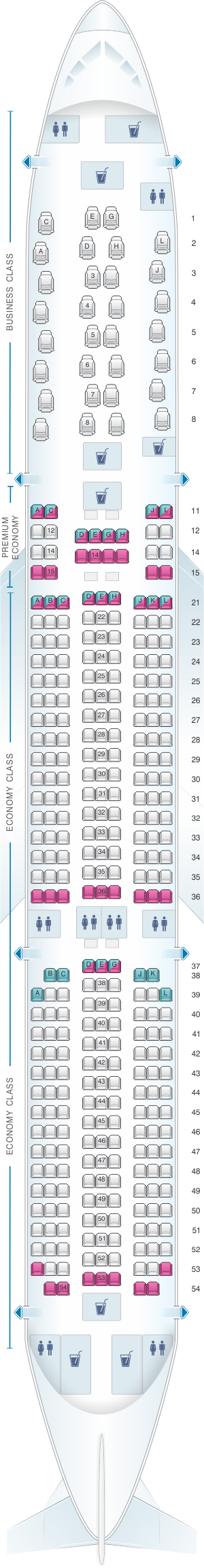Finnair A350 Seat Map Finnair Airbus A350 900 Seating Plan Seat Plan